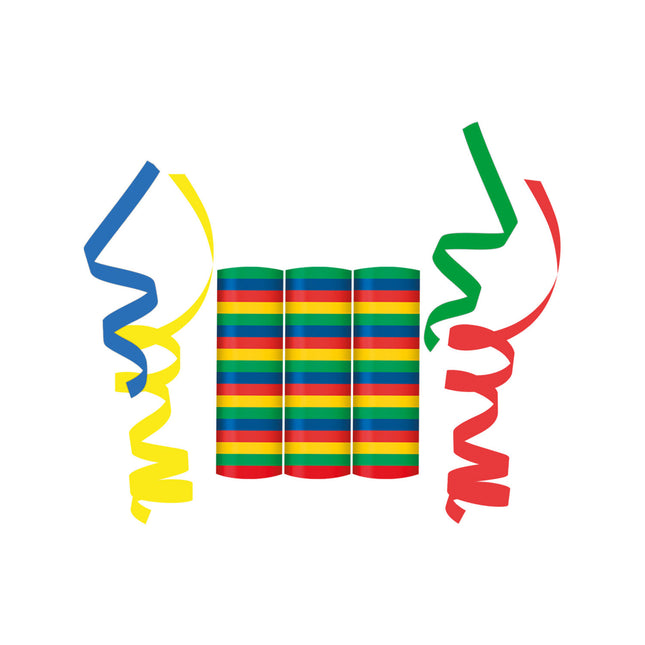 Serpentine colorée 18 anneaux 4m 3pcs