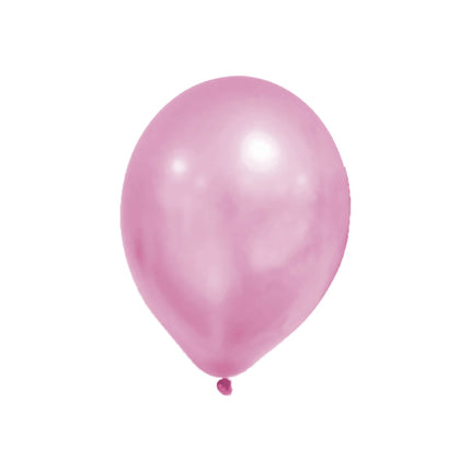 Ballons roses métalliques pastel vides 8pcs