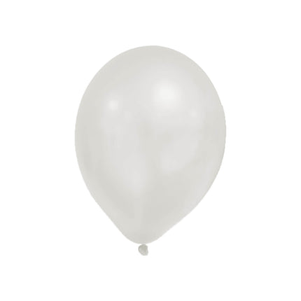 Ballons de fête Metallic Pastel White 8pcs