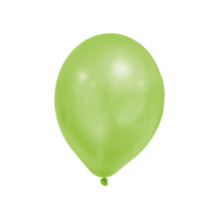 Party Essentials Metallic Pastel Balloons Green 8St