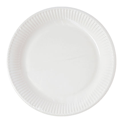 Produits en papier blanc Assiettes en papier blanc 23Cm Maison et industrie Compostable certifié 10St