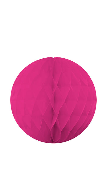 Party Essentials Honeycomb Hanging Decoration Ball 15Cm Fuchsia 1Stand
