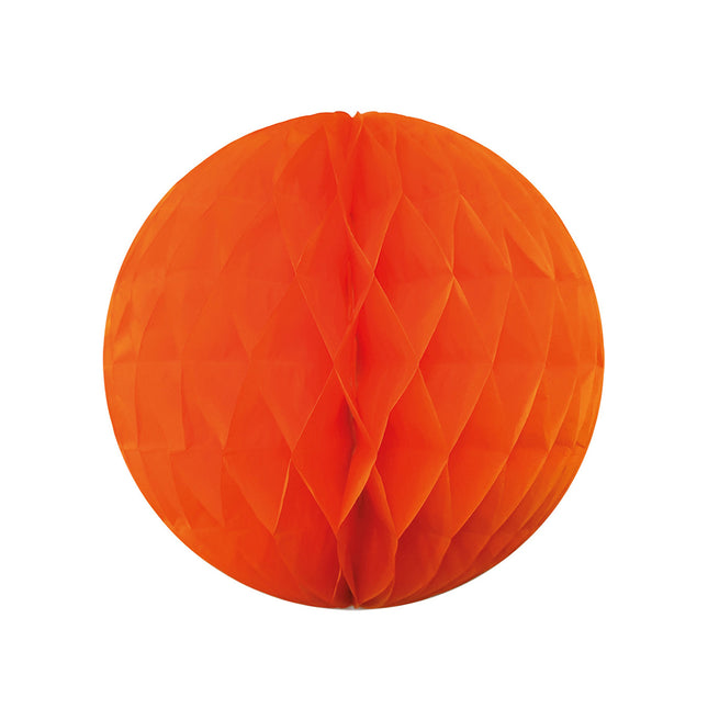 Party Essentials Boule de décoration suspendue en nid d'abeille 30Cm Orange 1St