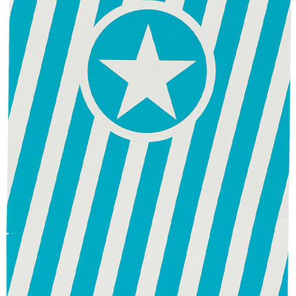 Plateaux à pop-corn turquoise 6 pièces