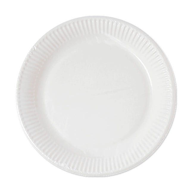 Produits en papier blanc Assiettes en papier blanc 20Cm Maison et industrie compostables certifiées 10St