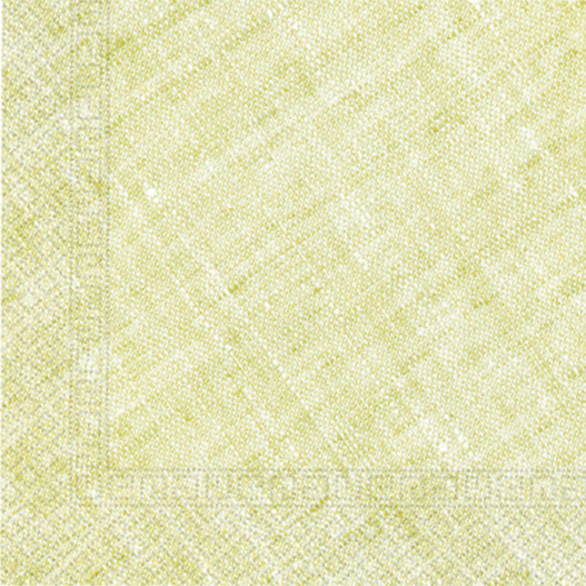 Serviettes vert citron 33cm 20pcs