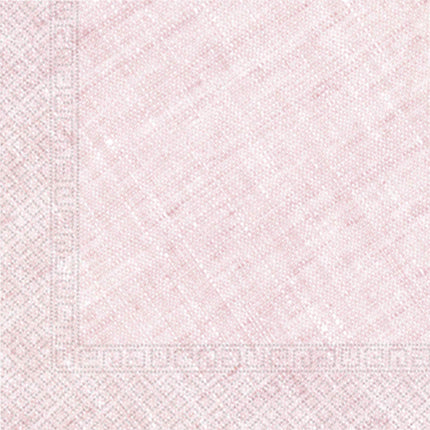 Serviettes de table rose pâle Pastel 33cm 20pcs