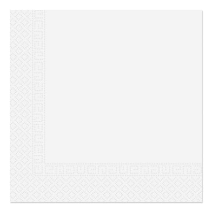 White Paper Products Serviettes de table blanches à trois plis 33X33Cm Maison et industrie Compostable certifié 20St