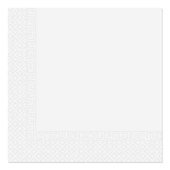 White Paper Products Serviettes de table blanches à trois plis 33X33Cm Maison et industrie Compostable certifié 20St