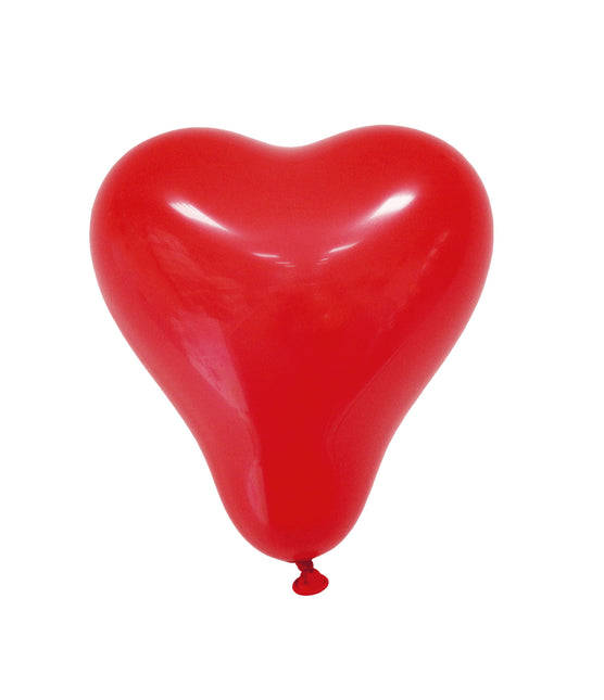 Party Essentials Ballons en forme de coeur Rouge 8St
