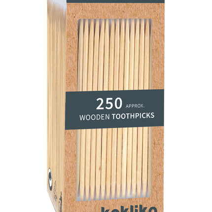 Wooden Products Fsc Cure-dents en papier Boîte de 250 pièces 250St