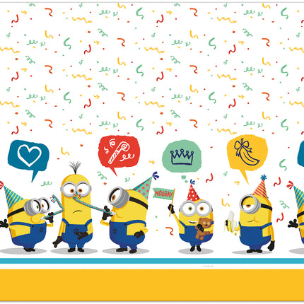 Nappe Minions en plastique 1.8m