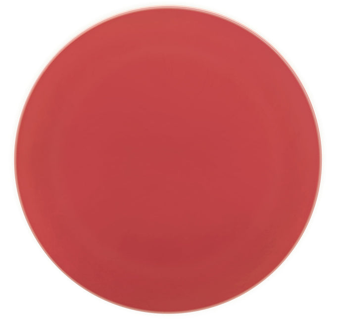 Assiettes réutilisables de couleur rouge unie 25Cm 2St