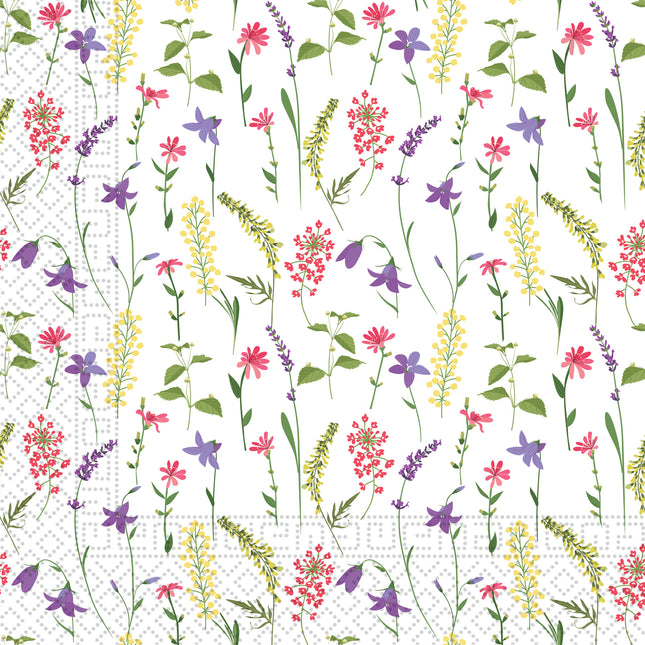 Serviettes en papier 3 plis Serviettes en papier 3 plis 33X33Cm Aromatic Mixed Flowers 20St