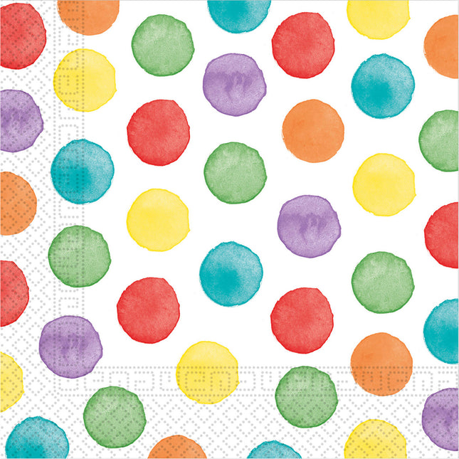 Serviettes à pois 33cm 20pcs
