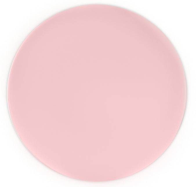 Assiettes réutilisables de couleur rose unie 25Cm 2St