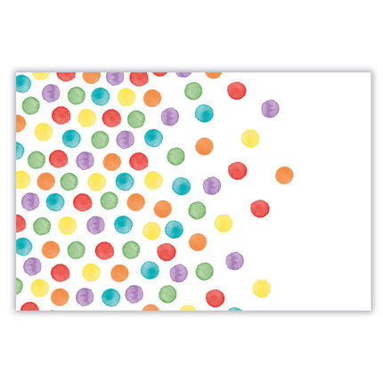 Nappe en plastique à pois multicolores 120X180Cm 1St