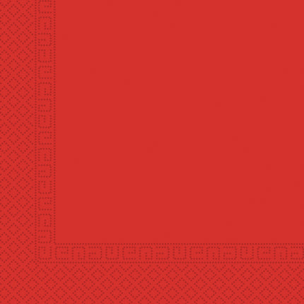 Serviettes de table rouges 3 couches 33cm 20pcs