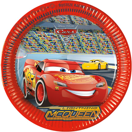 Assiettes Cars Rouge 23cm 8pcs