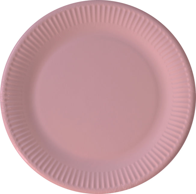 Assiettes en papier Fsc de couleur rose unie Next Generation 23Cm 8St