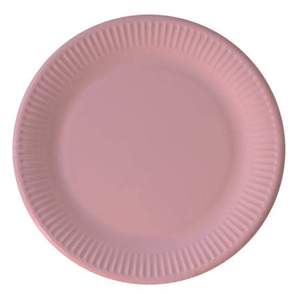 Assiettes en papier Fsc de couleur rose unie Next Generation Medium 20Cm 8St