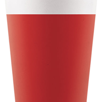 Gobelets en papier Fsc de couleur rouge unie 200 ml (Wm) 8St