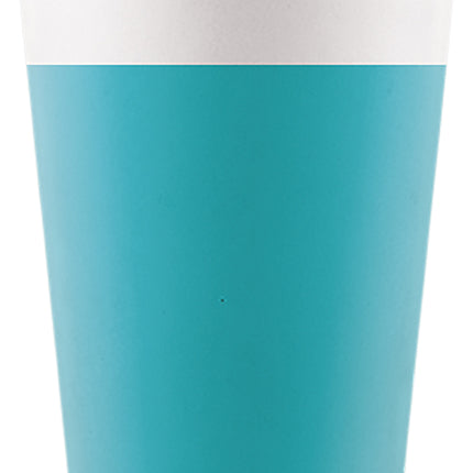 Gobelets en papier Fsc de couleur unie turquoise 200 ml (Wm) 8St