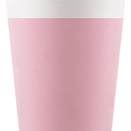 Gobelets en papier Fsc de couleur rose unie 200Ml (Wm) 8St