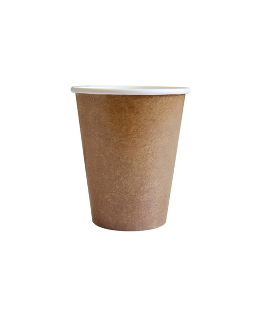 Tasse brune en papier kraft 200ml 8pcs