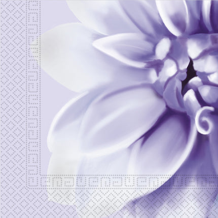 Serviettes de table Lilas Dhalia 33cm 20pcs