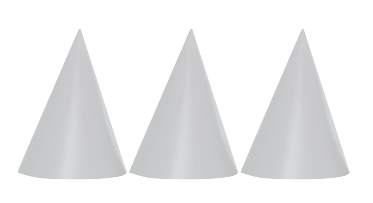 Party Essentials Fsc Silver Hats 6St