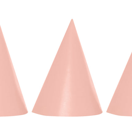 Party Essentials Fsc Rose Gold Hats 6St