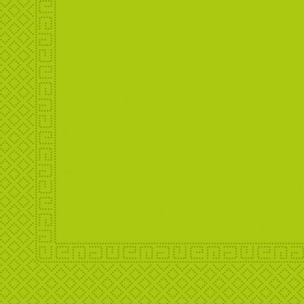 Serviettes de table vert lime 3 couches 33cm 20pcs