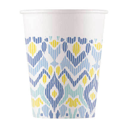 Gobelet bleu jaune 200ml 8pcs