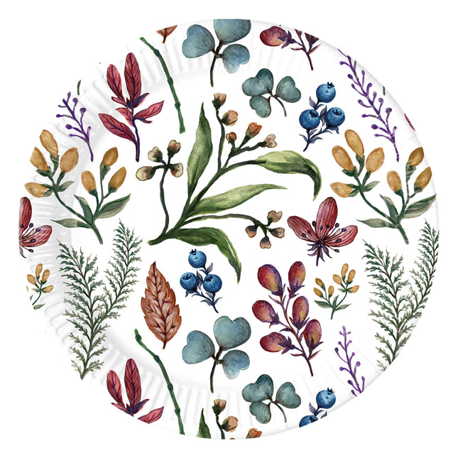Everyday Designs Assiettes en papier Herbs Next Generation Large 23Cm 8St