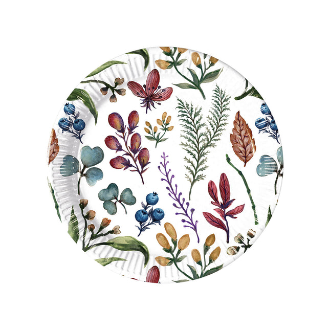 Everyday Designs Assiettes en papier Herbs Next Generation Medium 20Cm 8St