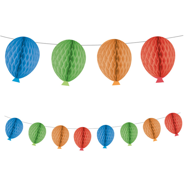 Guirlande de ballons colorés 2m