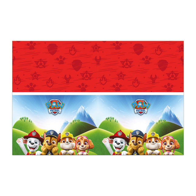 Paw Patrol Rescue Heroes - Housse de table en plastique 120X180Cm 1Stand