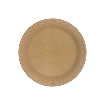 Produits en papier kraft Assiettes en papier kraft Fsc 20Cm Industriel Compostable Certifié 10St