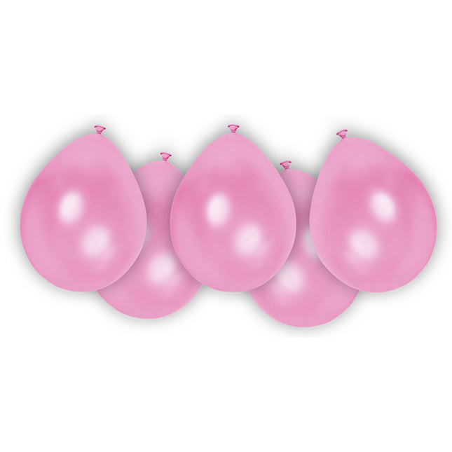 Party Essentials Fsc Metallic Pastel Balloons Pink 8St