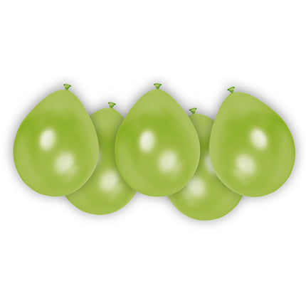 Party Essentials Fsc Metallic Pastel Balloons Green 8St