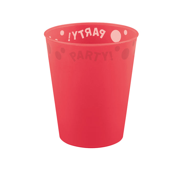 Produits semi-transparents réutilisables Party Reusable Semi Transparent Cup 250Ml Red 1St