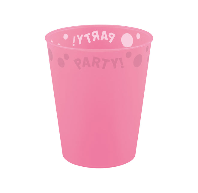 Produits semi-transparents réutilisables Party Reusable Semi Transparent Cup 250Ml Pink 1St