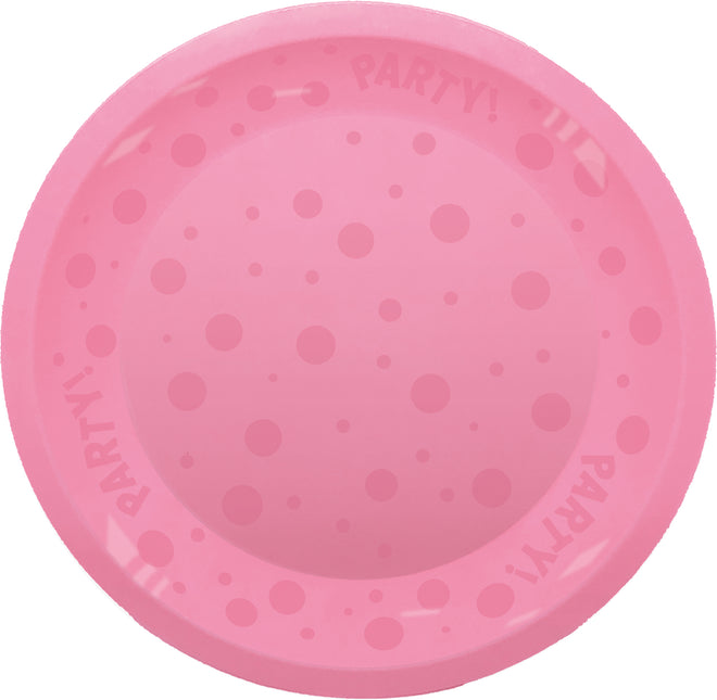 Produits semi-transparents réutilisables Party Reusable Semi Transparent Plate 21Cm Pink 1St