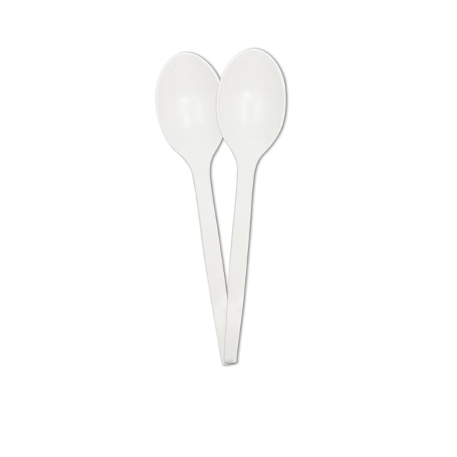 Couverts blancs Cuillères 10pcs