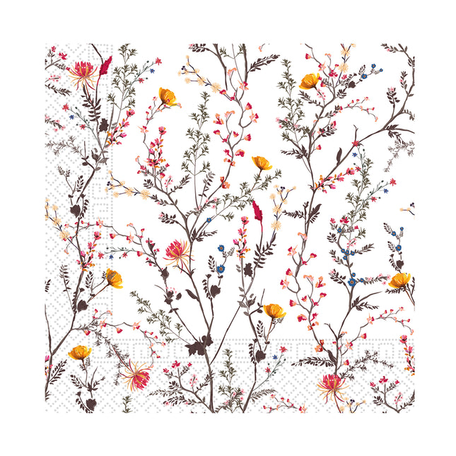 Serviettes en papier 3 plis Serviettes en papier 3 plis 25X25Cm Branches modernes 20St