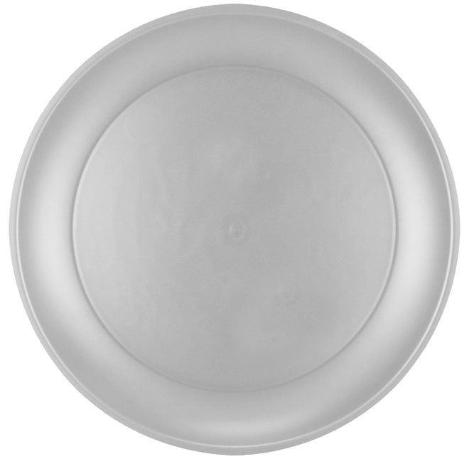 Assiettes en métal argenté 21cm