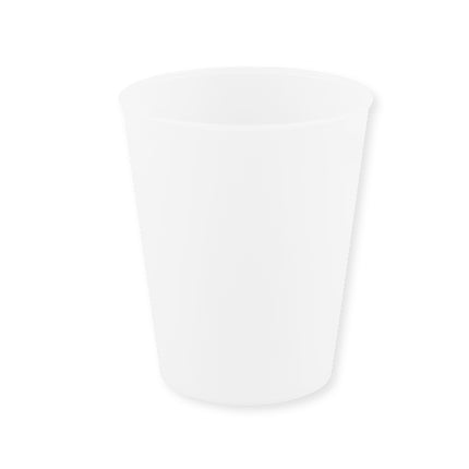 Party Reusable Products Gobelet semi-transparent réutilisable 250 ml Couleur blanche 1St