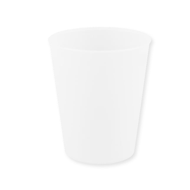 Party Reusable Products Gobelet semi-transparent réutilisable 250 ml Couleur blanche 1St