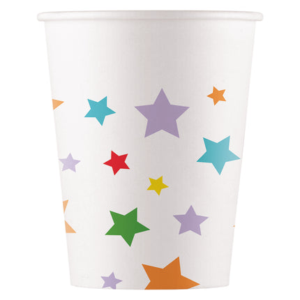 Gobelets en papier Multicolore Bright Stars Fsc 200Ml (Wm) 8St